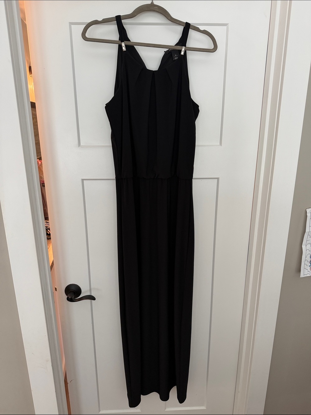 White House Black Market Black Sleeveless Maxi Dress